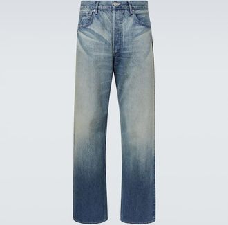 Auralee Faded wide-leg jeans