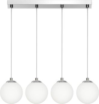 OEM L&aacute;mpara De Techo Colgante, Pantalla De Globo De Cristal, Led E14 Pelote 14-391