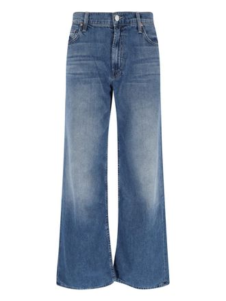 Mother The Twister Sneak Jeans In Stretch Cotton Denim