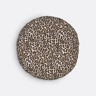 La Redoute Interieurs Rond kussen met luipaardprint, Aretha