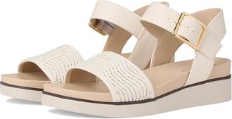 Life Stride Gillian2 Womens Sandals Creme Beige Faux Leather : 7.5 W (C)