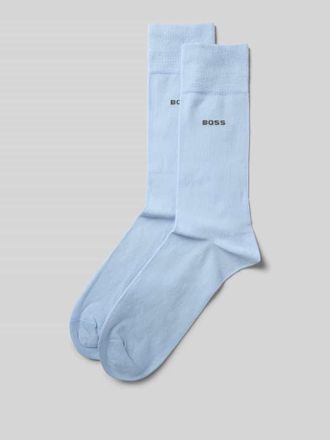 HUGO BOSS Socken aus Baumwoll-Mix im 2er-Pack in Hellblau, Größe 43-46