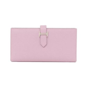 Herm&egrave;s Pink Epsom Leather Long Wallet (Bi-Fold) (Pre-Owned)