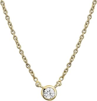 Created Brilliance Felicity Yellow Gold Diamond Necklace