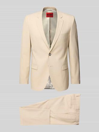 HUGO BOSS Slim Fit Anzug mit Pattentaschen Modell Arti/Hesten232X in Beige, Gr&ouml;&szlig;e 50