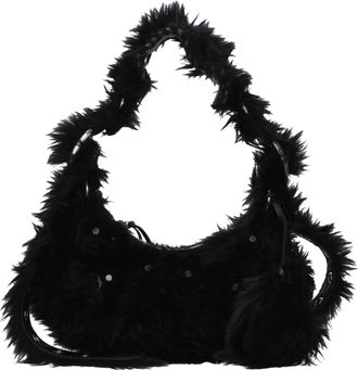 Balenciaga Le Cagole Umh&auml;ngetaschen Damen Eco Fur Schwarz