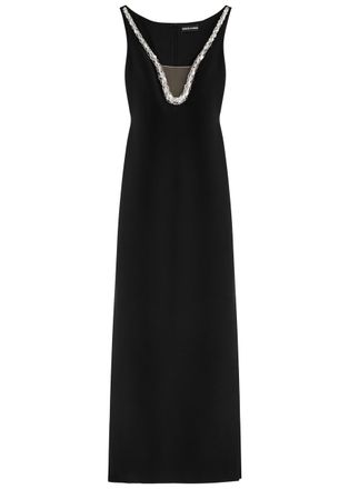 DAVID KOMA David Koma Crystal-embellished Gown - Black And Silver - 12 (UK12 / M)