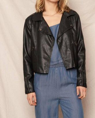 En Cr&egrave;me Where The Wild Things Are Moto Jacket In Black