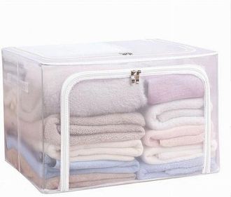 Trade Shop Trade Shop - Box Scatola Salvaspazio Portatutto Vestiti Armadio Organizer 50x40x39 Cm 59982
