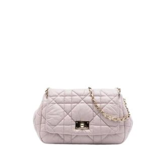 Dior Pre-owned Vintage Quilted Shoulder Bag - Dames - Pre-owned - Roze - Maat: ONE Size Leer