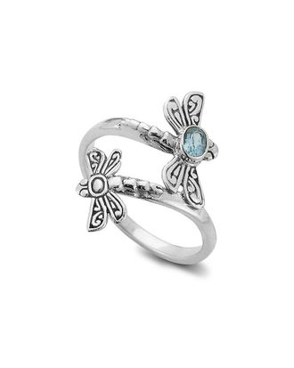 Samuel B. Silver 0.25 Ct. Tw. Blue Topaz Ring