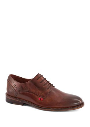 Andrea Mens Leather Oxfords Dark