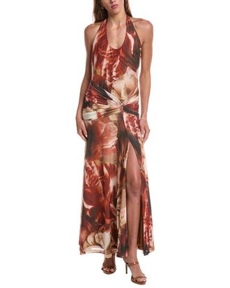 Bardot Sariba Halter Mesh Midi Dress