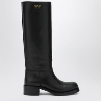 Prada Black leather boots