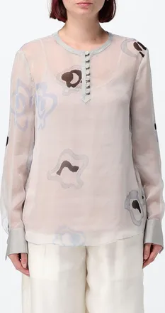 Emporio Armani Blusa in seta stampata
