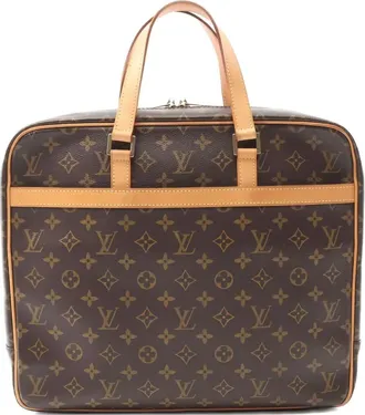 Louis Vuitton Pegas monogram leather briefcase - women - Leather/PVC - One Size - Brown