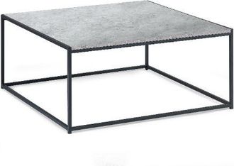 Julian Bowen Staten Coffee Table Square 90cm Concrete - Julian Bowen | TJ Hughes
