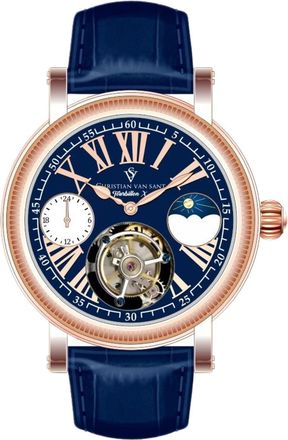 Christian Van Sant Mens Tourbillon X Limited Edition Blue Dial Watch