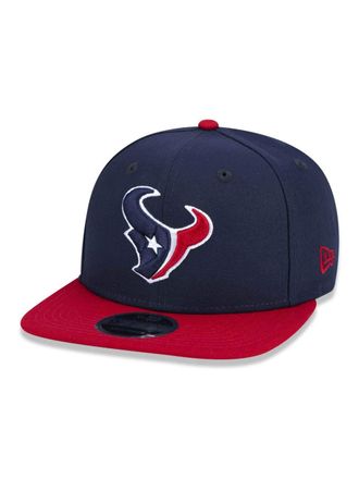 New Era Houston Texans NFL Team Colour Blue Red 9Fifty Original Fit Snapback Cap - One-Size