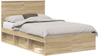 vidaXL Estructura De Cama Sonoma 120 X 190 Cm Madera De Pino Macizo Vidaxl