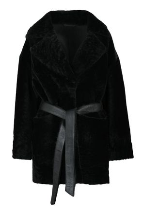 Sword 6.6.44 Real Fur Shearling Coat - Black