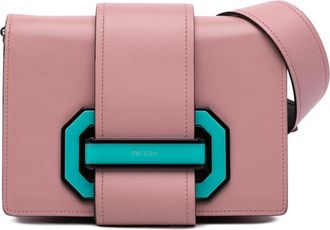 Prada Pre-owned Womens Crossbody Bag - Rose Gold Leather - One Size