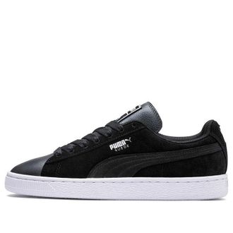 Puma (WMNS) PUMA Suede Shimmer Black/Grey Low Board Shoes 369597-02