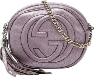 Gucci Pre-owned Soho Crossbody - Dames - Vintage Schoudertas - Paars - ONE Size - Leer - Vintage