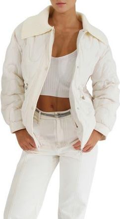 Belle & Bloom See You Again Quilted Jacket in Cream at Nordstrom Rack, Size X-Small