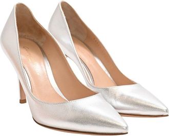 Gianvito Rossi Womens Leather Pointed Toe Pump (Authentic Pre-Loved)