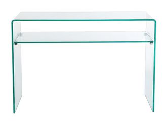VENTE-UNIQUE.COM Mesa consola cristal transparente