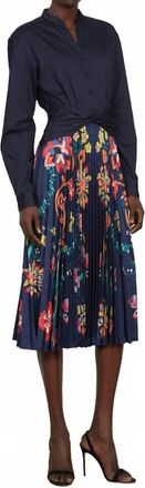 Saloni Dhyani Midi Dress In Navy