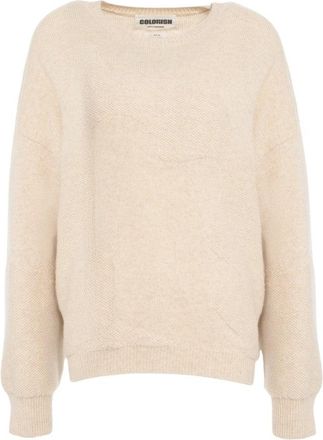Crush Cashmere Sweater With Textured Knit And Relaxed Fit