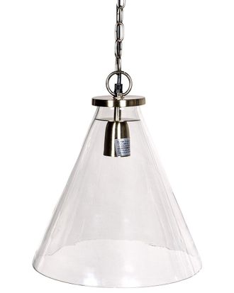 nuLOOM 13in Glass Tapered Pendant