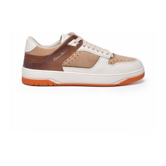 Santoni Schoenen, Heren, Veelkleurig, 42 1/2 EU, Leer, Sneaker Patchwork