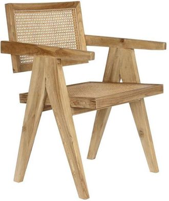 DKD Home Decor Silla De Comedor Dkd Home Decor Natural Teca Rat&aacute;n (58 X 56 X 82 Cm) 8424001992911 S3034240 Dkd Home Decor