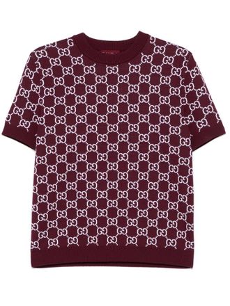 Gucci GG reversible sweater - women - Polyamide/Wool/Elastane - M - Red