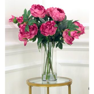 Mark Roberts Luscious Peony Vase in Rose at Nordstrom