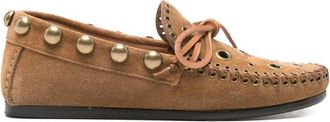 Isabel Marant Fitza Eyelet Studded Loafers