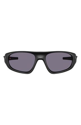 Oakley Neoforma 60mm Prizm Polarized Oval Sunglasses in Matte Black /Prizm Grey at Nordstrom
