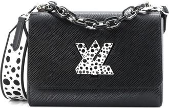 Louis Vuitton Twist Yayoi Kusama Infinity Dots Detail MM Epi leren schoudertas - Zwart