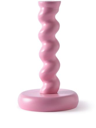 Pols Potten Pink Twister Candle Holder - Unisex - Aluminium