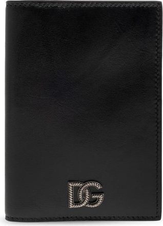 Dolce & Gabbana Accessoires, Heren, Zwart, ONE Size, Leer, Leren Documenthouder