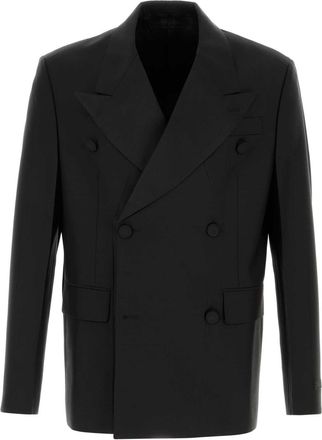 Prada Black Mohair Blend Blazer