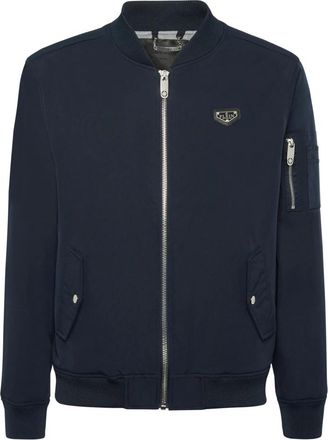 Philipp Plein Nylon Bomber Jacket - Heren - Bomber jackets - Blauw - XL - Nylon - Jassen