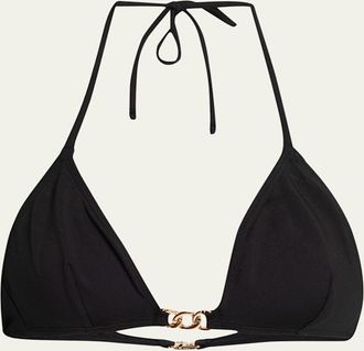 Nili Lotan Chain Triangle Two-Piece Swimsuit