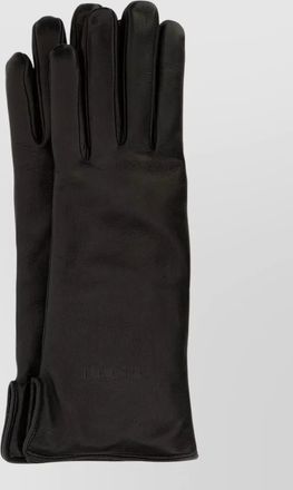 Gucci long leather gloves smooth texture
