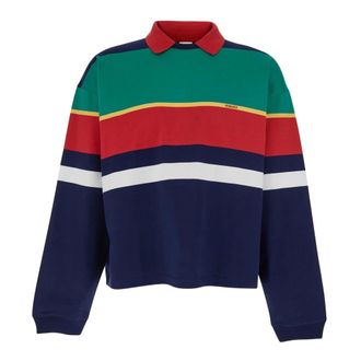 Versace Sweatshirts, male, Multicolor, Size: M Striped Sweatshirt