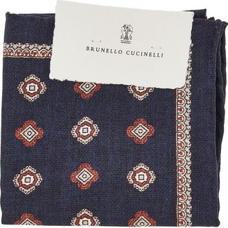 Brunello Cucinelli Jacquard silk pocket square Man One Size