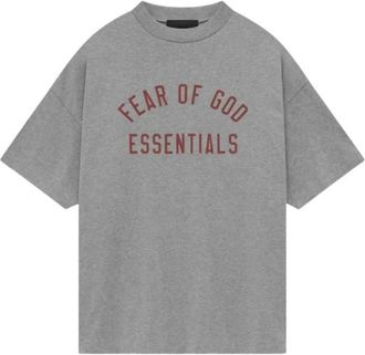 Fear of God Essentials Jersey Crewneck Tee - Heren - T-shirts - Grijs - XL - Katoen - Tops